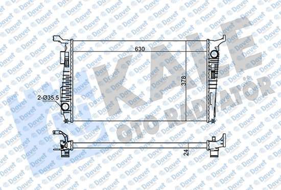 KALE 363155 Radyator [Brazing Versiyonu Kl346205] Dacia Duster 1.5dci (K9k 892-894-896-898) 4×4 110hp 10> Ac (Mt) [Mekanik